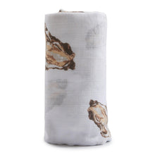 Load image into Gallery viewer, Aw, Shucks! Oyster Baby Muslin Swaddle Blanket - Little Hometown
