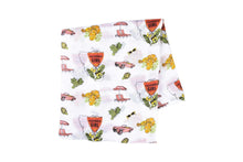 Load image into Gallery viewer, California Baby Girl Muslin Swaddle Blanket - Little Hometown
