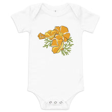 Load image into Gallery viewer, California Golden Poppy Baby short sleeve onesie - Little Hometown
