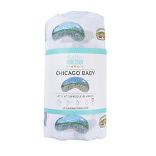 Load image into Gallery viewer, Chicago Baby Muslin Swaddle Blanket - Little Hometown
