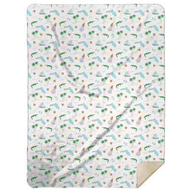 Florida Plush Throw Blanket 60x80 - Little Hometown
