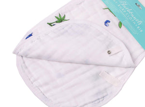 Gift Set: Bluebonnets Baby Muslin Swaddle Blanket and Burp Cloth/Bib Combo - Little Hometown