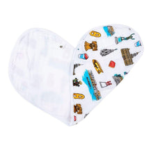 Load image into Gallery viewer, Gift Set: Philadelphia Baby Muslin Swaddle Blanket and Burp Cloth/Bib Combo - Little Hometown
