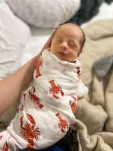 Load image into Gallery viewer, Heads and Tails Baby Muslin Swaddle Receiving Blanket - Little Hometown
