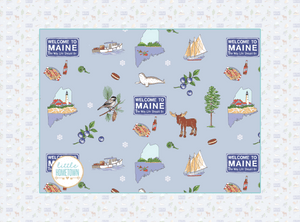 Maine Plush Throw Blanket 60x80 - Little Hometown