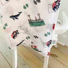 Load image into Gallery viewer, Massachusetts Baby Muslin Swaddle Receiving Blanket - Little Hometown

