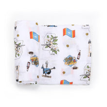 Load image into Gallery viewer, Mississippi Baby Muslin Swaddle Receiving Blanket - Little Hometown
