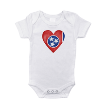 Load image into Gallery viewer, Tennessee Heart Baby Onesie - Little Hometown
