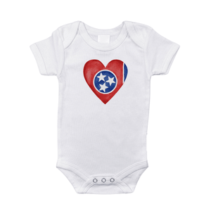 Tennessee Heart Baby Onesie - Little Hometown