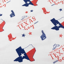 Load image into Gallery viewer, Texas Baby Boy Muslin Swaddle Receiving Blanket - Little Hometown
