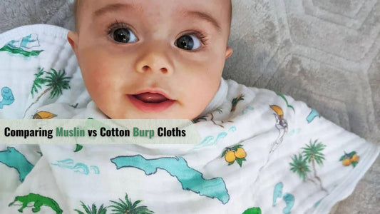 Comparing Muslin vs Cotton Burp Cloths - Little Hometown