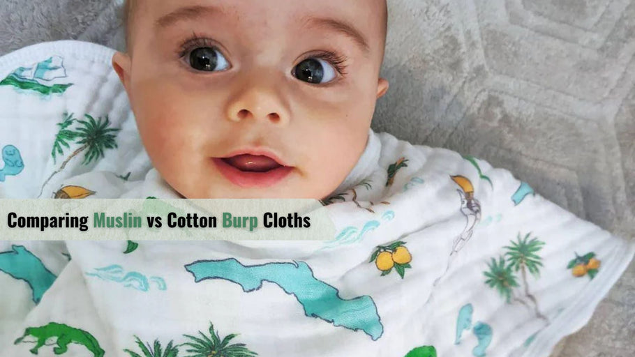Comparing Muslin vs Cotton Burp Cloths