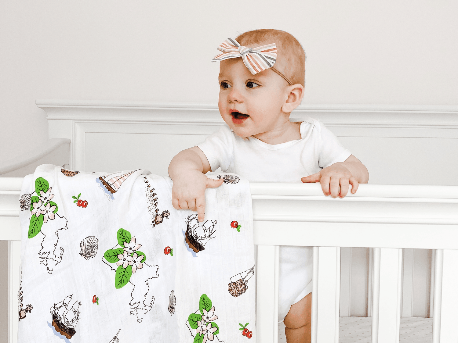 Massachusetts--themed Baby Swaddle Blankets, Onesies, Pajamas, Burp Cloths, Bibs, and Gifts - Little Hometown