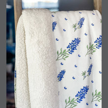 Load image into Gallery viewer, Bluebonnets Plush Throw Blanket 60x80 - Little Hometown
