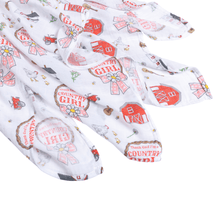 Load image into Gallery viewer, Country Girl Muslin Swaddle Receiving Blanket - Little Hometown
