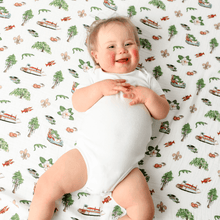 Load image into Gallery viewer, Gift Set: Louisiana Baby Muslin Swaddle Blanket and Burp Cloth/Bib Combo - Little Hometown

