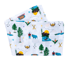 Load image into Gallery viewer, Gift Set: Minnesota Baby Muslin Swaddle Blanket and Burp Cloth/Bib Combo - Little Hometown
