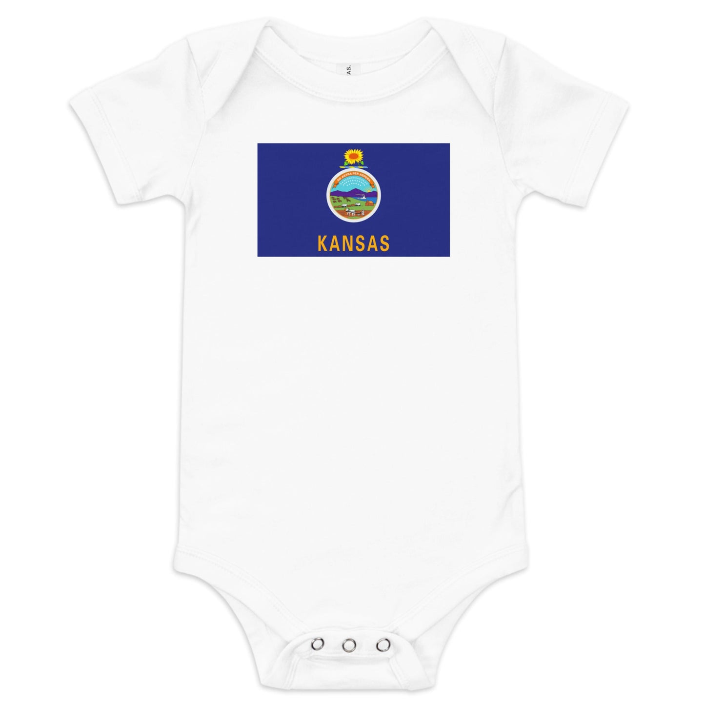 Kansas Flag Baby Onesie - Little Hometown
