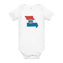 Load image into Gallery viewer, Missouri Flag Baby Onesie - Little Hometown
