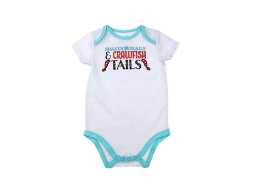 3-6 Month Onesie: Snakes and Snails and Crawfish Tails Gulf Coast Baby Onesie - Little Hometown