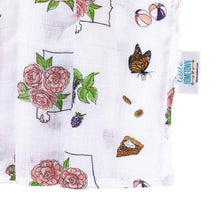 Load image into Gallery viewer, Alabama Baby Muslin Swaddle Blanket (Floral) - Little Hometown
