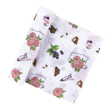 Load image into Gallery viewer, Alabama Baby Muslin Swaddle Blanket (Floral) - Little Hometown
