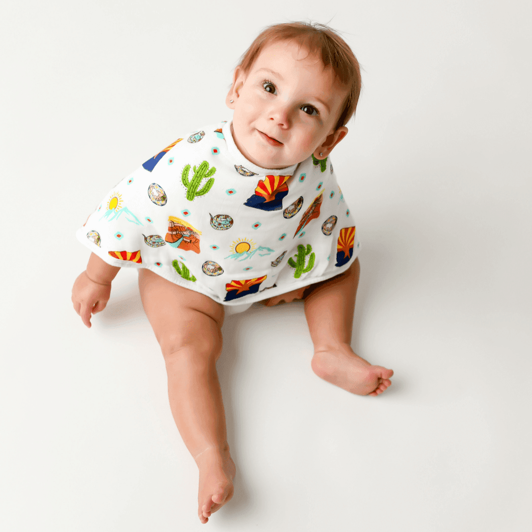 Baby Burp Cloth & Bib Combo: Arizona - Little Hometown