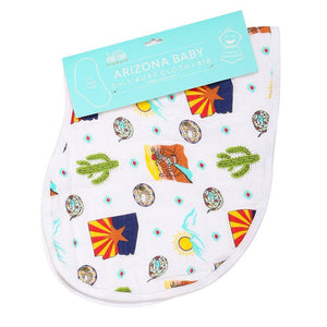 Baby Burp Cloth & Bib Combo: Arizona - Little Hometown