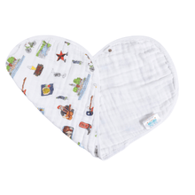 Load image into Gallery viewer, Baby Burp Cloth &amp; Bib Combo: Austin - Little Hometown
