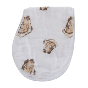 Baby Burp Cloth & Bib Combo: Aw Shucks! Oyster - Little Hometown