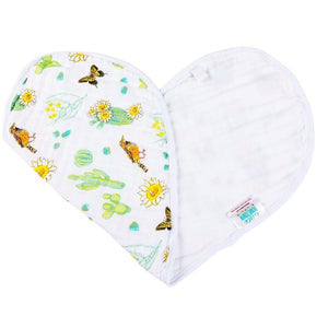 Baby Burp Cloth & Bib Combo: Cactus Blossom - Little Hometown