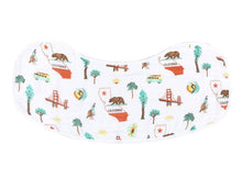 Load image into Gallery viewer, Baby Burp Cloth &amp; Bib Combo: California Baby - Little Hometown
