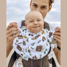 Load image into Gallery viewer, Baby Burp Cloth &amp; Bib Combo: Dapper Napper - Little Hometown
