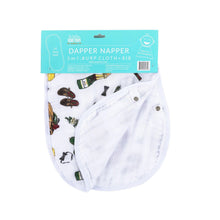 Load image into Gallery viewer, Baby Burp Cloth &amp; Bib Combo: Dapper Napper - Little Hometown
