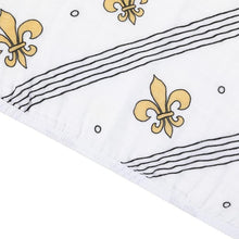 Load image into Gallery viewer, Baby Burp Cloth &amp; Bib Combo: Fleur de Lis - Little Hometown
