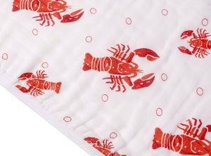 Baby Burp Cloth & Bib Combo Heads Tails Crawfish Lobster - Little Hometown