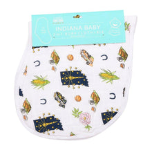 Load image into Gallery viewer, Baby Burp Cloth &amp; Bib Combo: Indiana - Little Hometown
