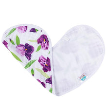 Load image into Gallery viewer, Baby Burp Cloth &amp; Bib Combo: Iris - Little Hometown
