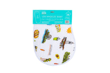 Load image into Gallery viewer, Baby Burp Cloth &amp; Bib Combo: Los Angeles Baby - Little Hometown
