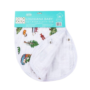 Baby Burp Cloth & Bib Combo: Louisiana Baby - Little Hometown