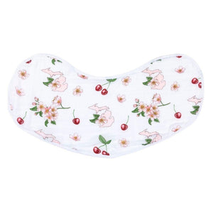 Baby Burp Cloth & Bib Combo: Michigan Baby (Floral) - Little Hometown