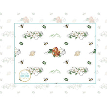 Load image into Gallery viewer, Baby Burp Cloth &amp; Bib Combo: North Carolina (Floral) - Little Hometown
