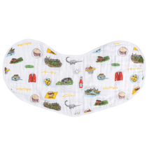 Load image into Gallery viewer, Baby Burp Cloth &amp; Bib Combo: Pittsburgh - Little Hometown
