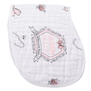 Baby Burp Cloth & Bib Combo: Southern Belle - Little Hometown