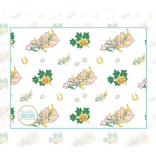 Load image into Gallery viewer, Baby Burp Cloth and Wraparound Bib (Kentucky Floral) - Little Hometown
