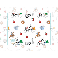 Load image into Gallery viewer, Baby Burp Cloth and Wraparound Bib: New York Boy - Little Hometown
