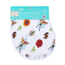 Load image into Gallery viewer, Baby Burp Cloth and Wraparound Bib: Oklahoma Baby - Little Hometown
