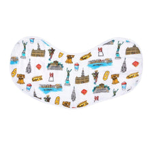 Load image into Gallery viewer, Baby Burp Cloth and Wraparound Bib (Philadelphia Baby) - Little Hometown
