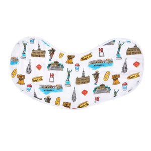 Baby Burp Cloth and Wraparound Bib (Philadelphia Baby) - Little Hometown