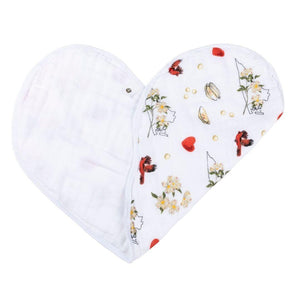 Baby Burp Cloth and Wraparound Bib (Virginia Floral) - Little Hometown